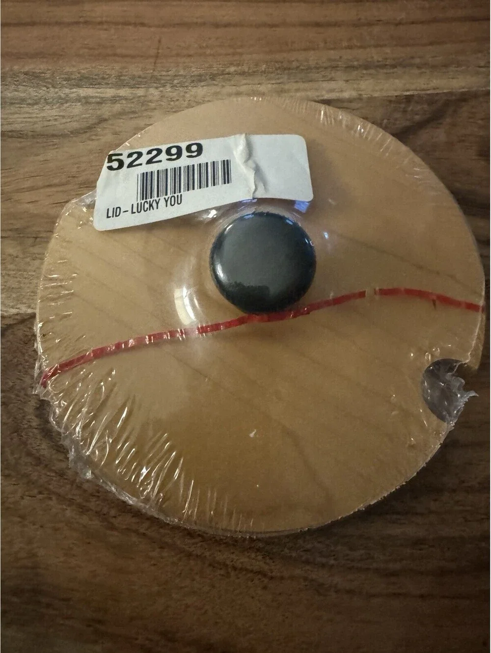 Longaberger Wood Lid for Lucky You Basket in Orig Wrapping #52299 New